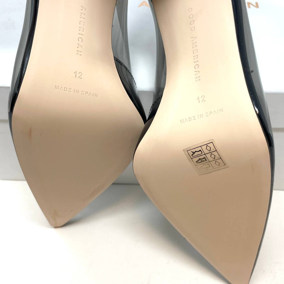 Good American Cinder-F*CKING-RELLA Pump In Light Smoke Size 12 New - Picture 13 of 15